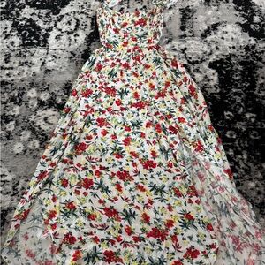 Lulu's Floral Elegance Maxi Dress